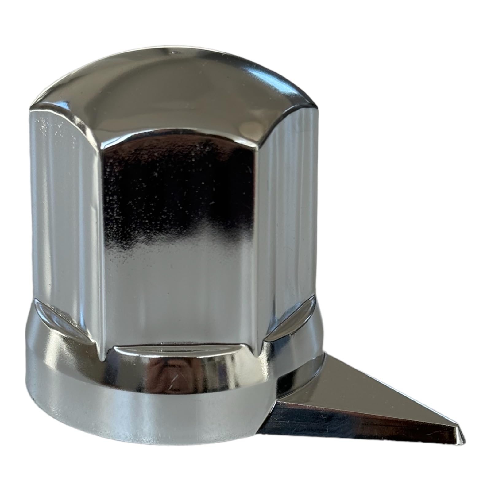Tapones para tuercas de rueda con indicador de posición, diámetro de 32 mm, protección para tornillos de camiones (20, cromo, altura - 54,5 mm)