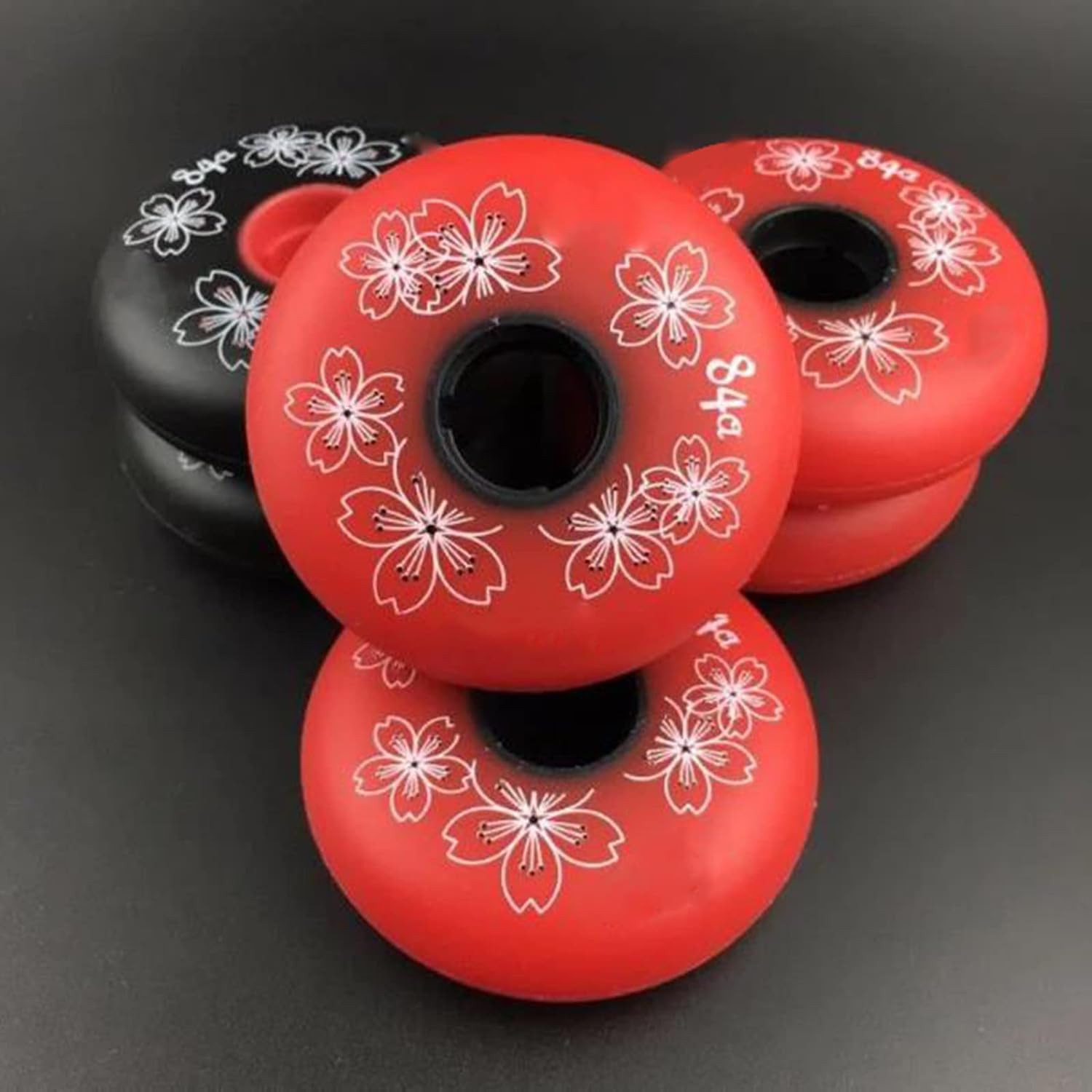Lot de 8 Roues de Patins à Roues alignées 84A Roues de Rechange pour Patins à Roues alignées 72 mm/76 mm/80 mm pour Patins à Roues alignées pour Femmes et Hommes