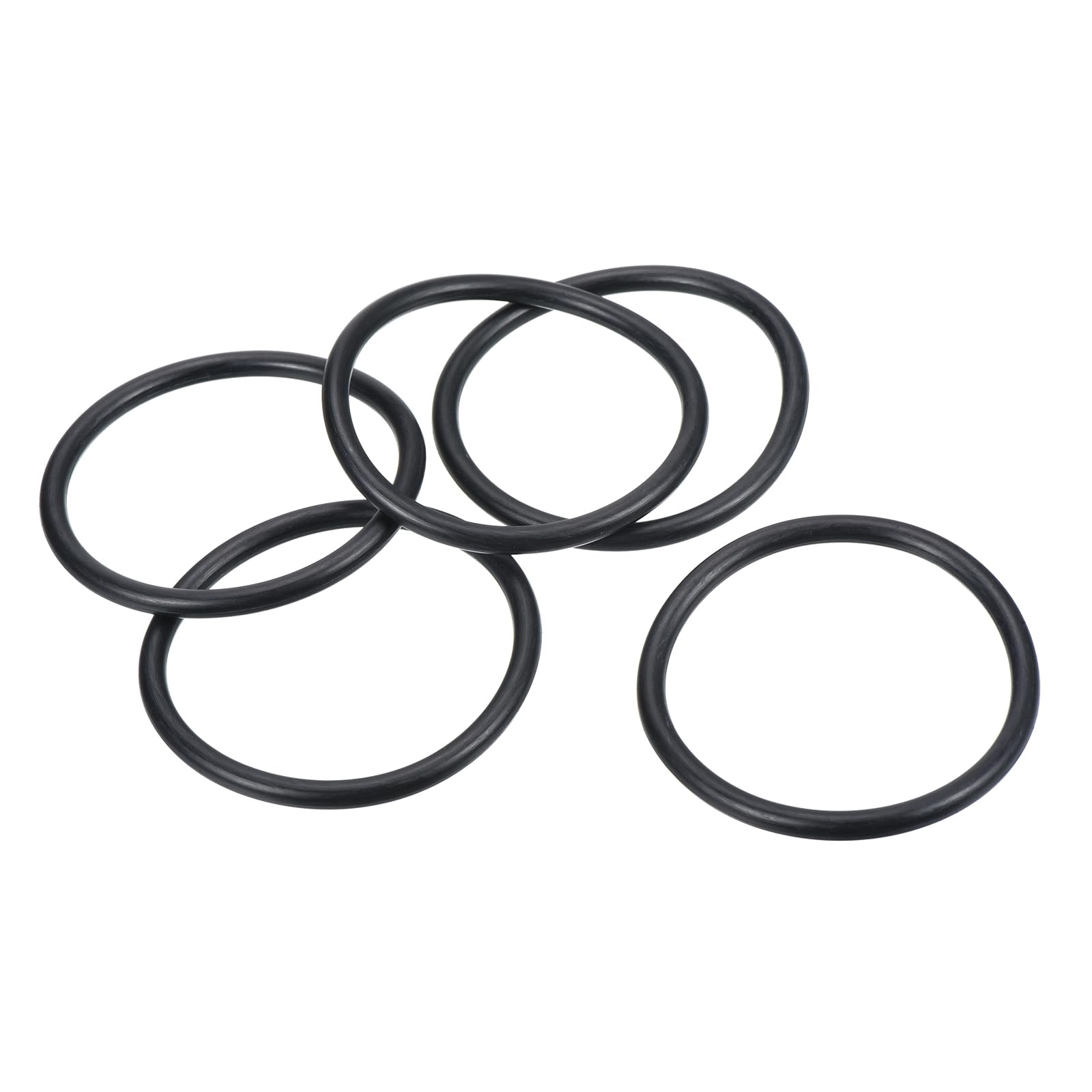 PATIKIL Nitrile Rubber O-Rings 70mm OD 60mm ID 5mm Width, 25 Pcs Metric Sealing Gasket for Faucet Plumbing Automotive Repair, Black