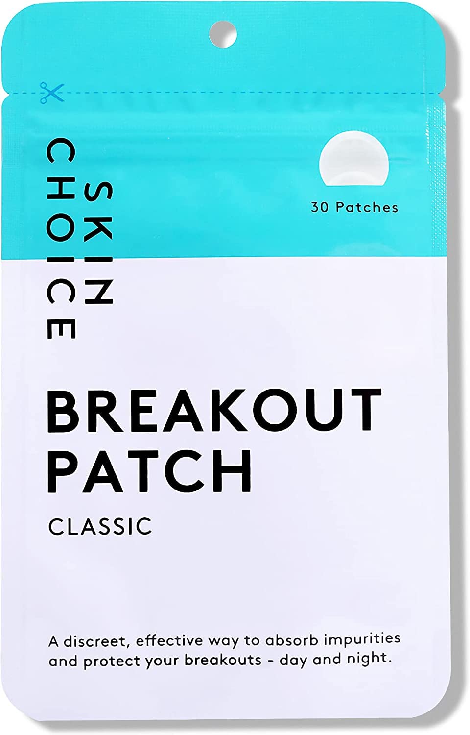 SKINCHOICE Breakout Patch - 30 Pimple Patches, Parches Hidrocoloides Invisibles Para Espinillas, Tratamiento Facial Antiacné, Veganos y Cruelty Free