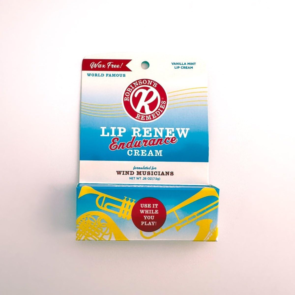 Lip Renew Endurance Cream for Wind Musicians (7.5 ml slant tip)
