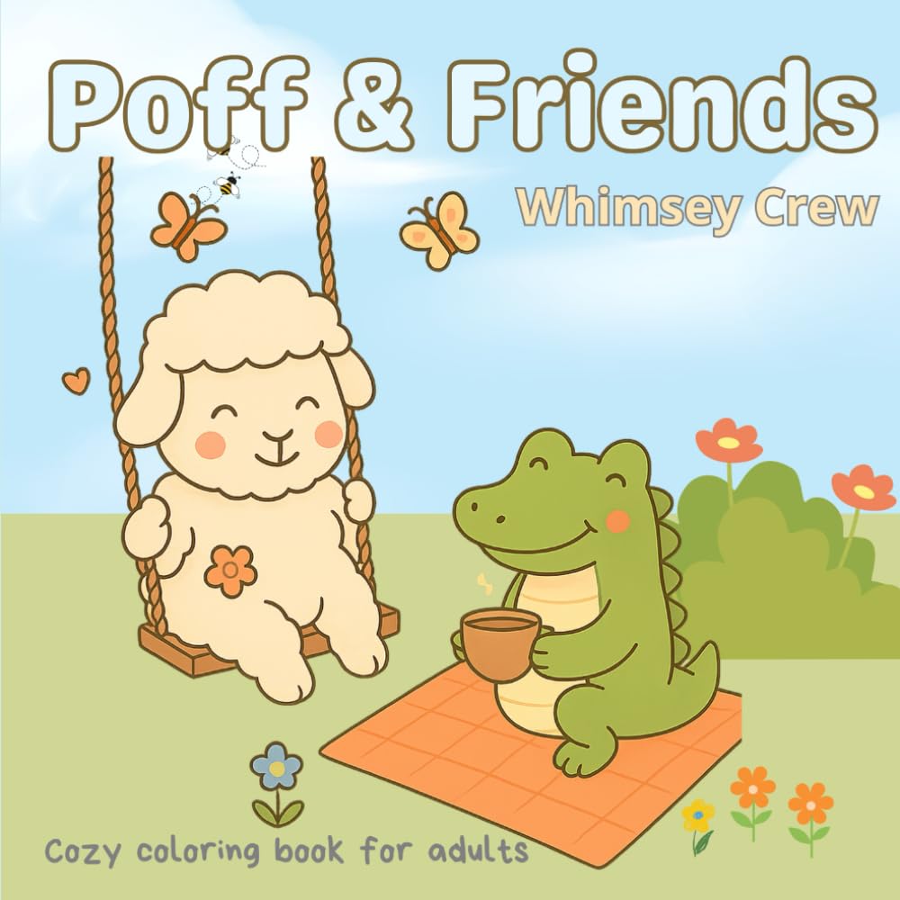 Poff & Friends: A Cozy Coloring Book for Calm & Joy (Whimsey Crew)