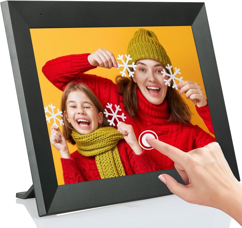 TDOO10.1-inch Wifi Smart Digital Photo Frame, Digital Photo Frame with Touch Screen, 1280x800 Resolution, Automatic Rotation, Built-in 16GB Storage, Anti-blue Light, Frame APP Control