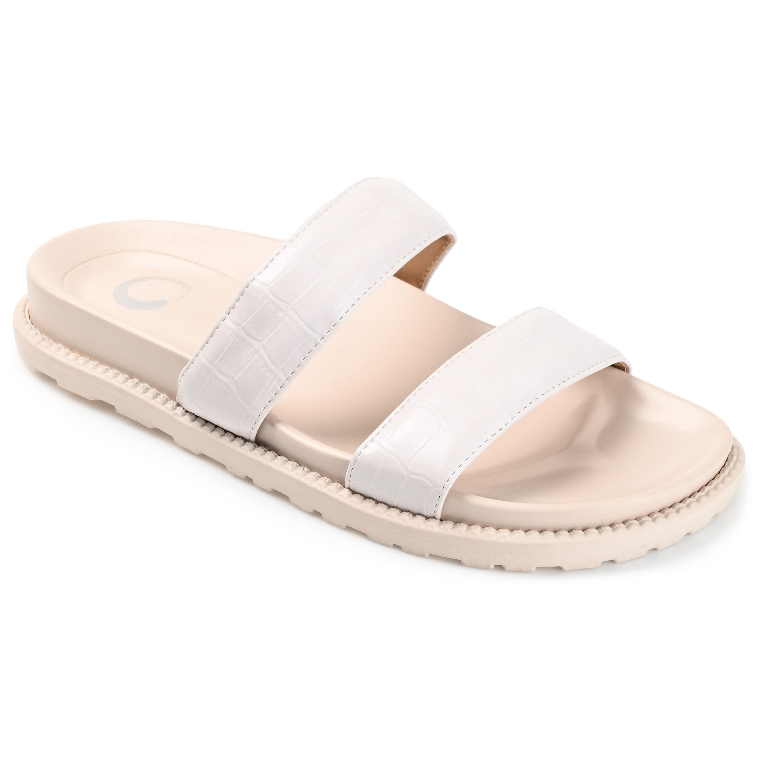 Journee Womens Stellina Slide Flat Sandals