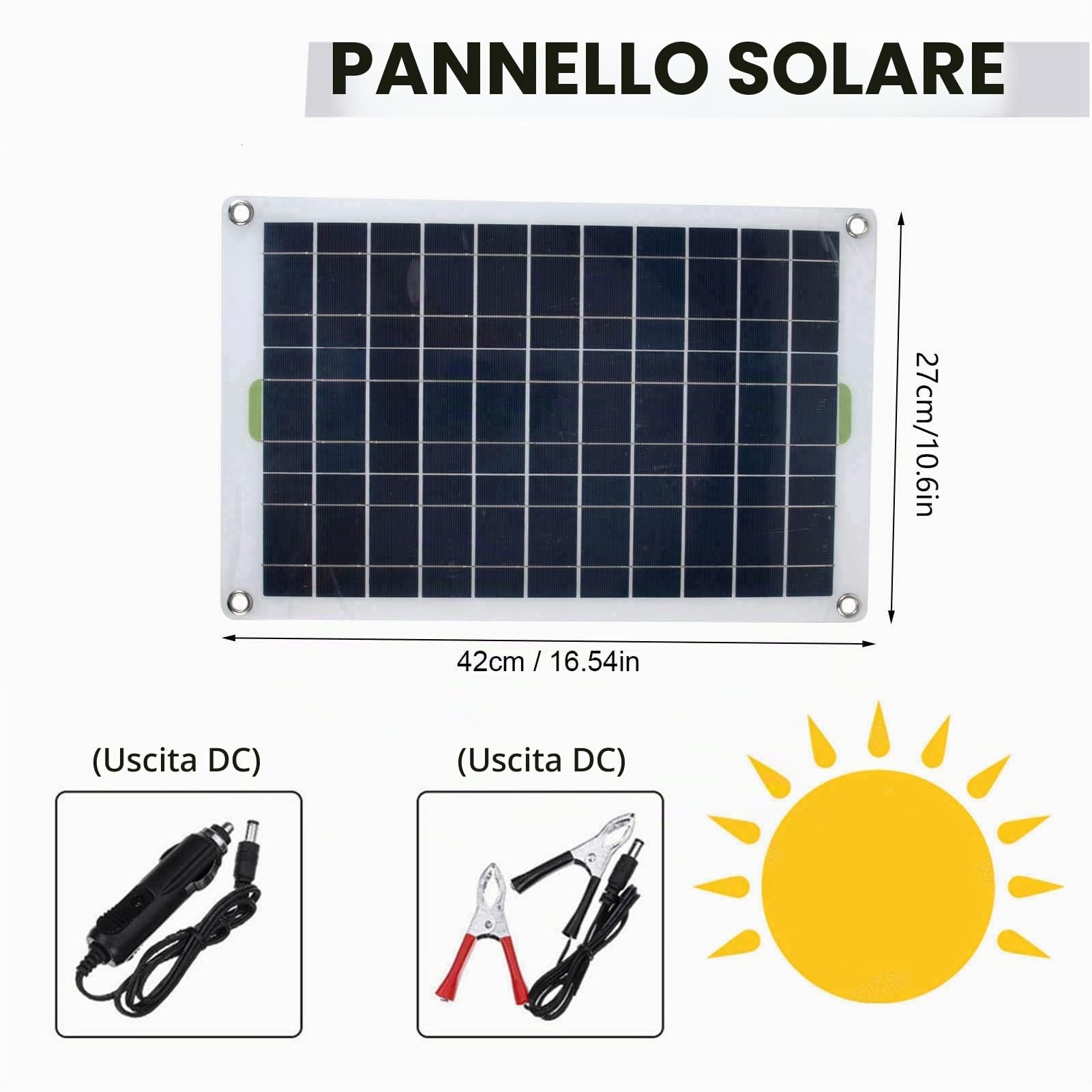 Kit Pompa Acqua Solare Pompa per Stagno Solare 800L/h 12V DC Pompa per Fontana Solare, Alimentazione da Pannello Solare, Ambito di Applicazione: Casa, Auto e Barca, Fontana da