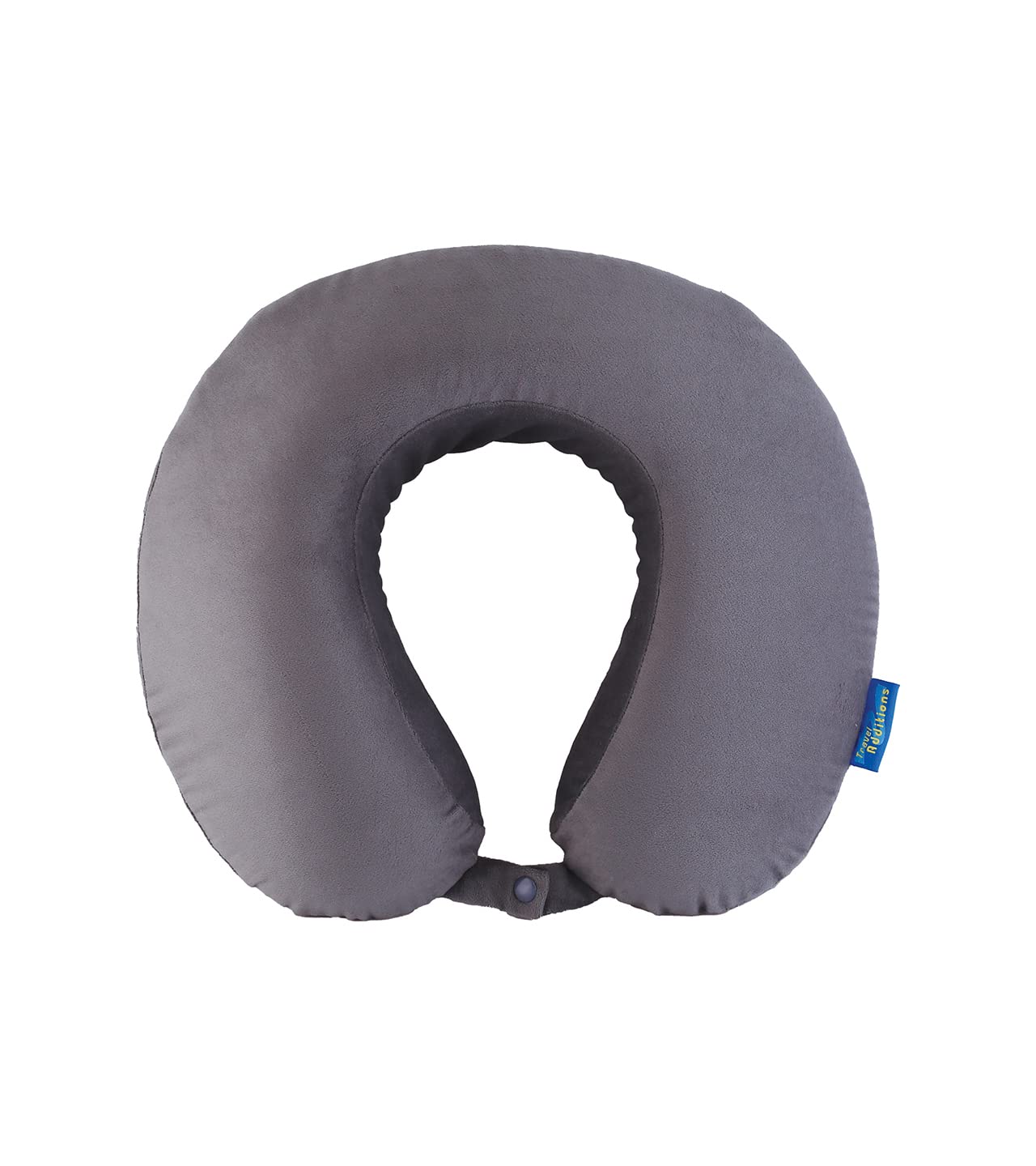 Travel Addition Velvet Memory Foam Neck Travel Pillow Multipurpose, Comfortable Travel Pillow Great for Long Road Trips and Flights (Grey)-image-49