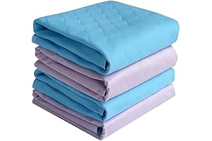 4Pack Cooling Reusable Bed Pads for Ultimate Leak Protection