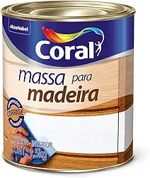 CORALIT MASSA PARA MADEIRA BRANCO 1,5KG - CORAL