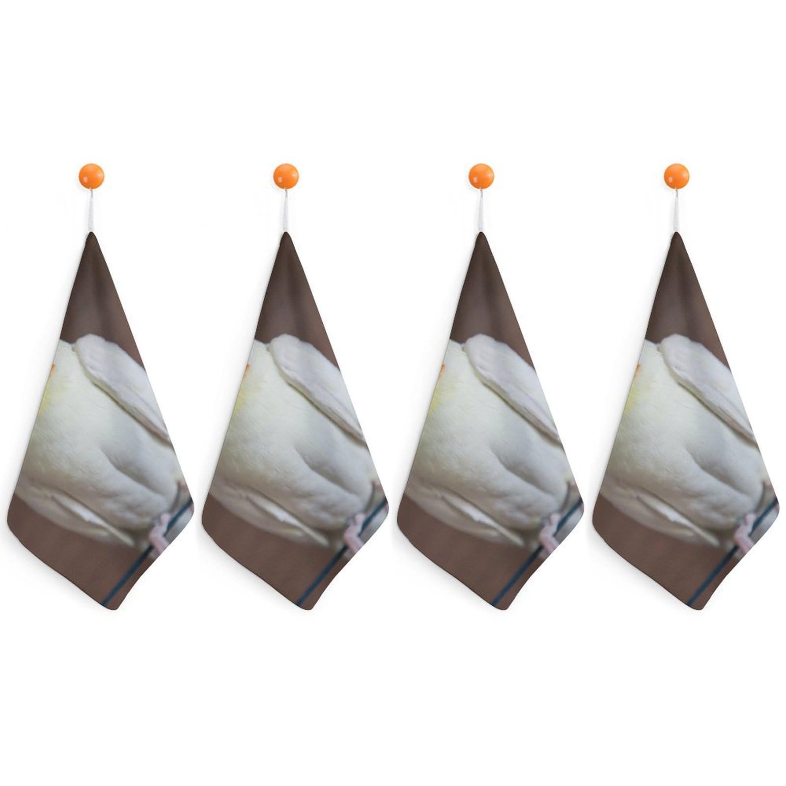 LEDFCVSU 4 Piece Hanging Hand Towels, Cockatiel Parakeet Small Dry Hand Towel for Kitchen Bathroom