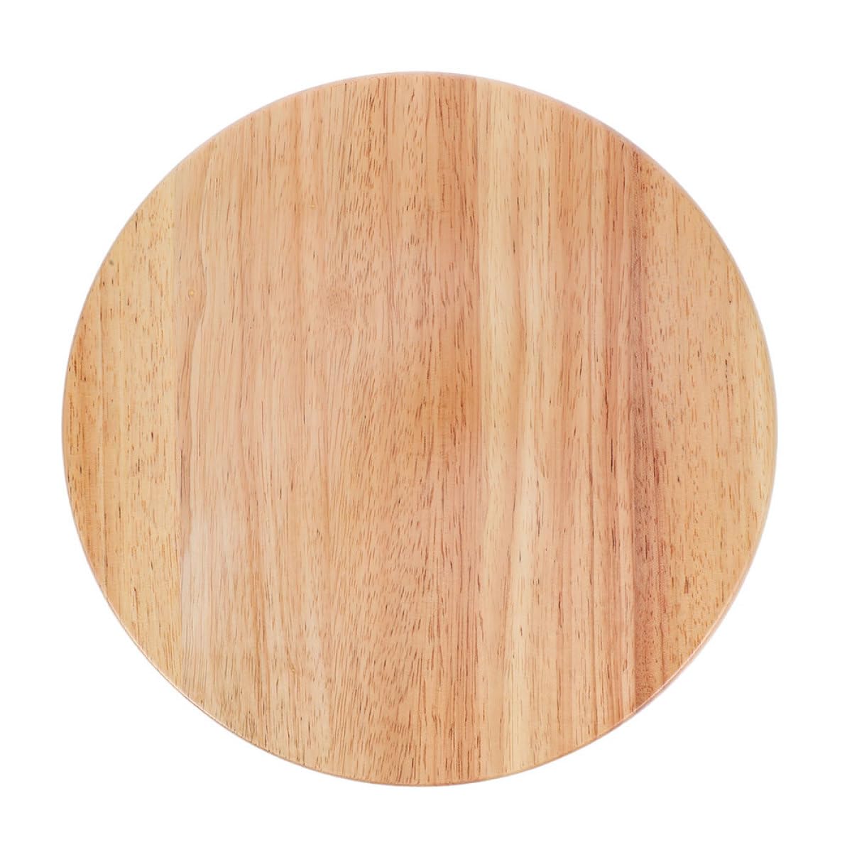 Dessus de tabouret rond en bois solide kaki assise de bar HEMOTON