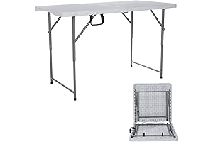 TL-122C 4ft Portable Folding Buffet Table for Indoor and Outdoor Events
