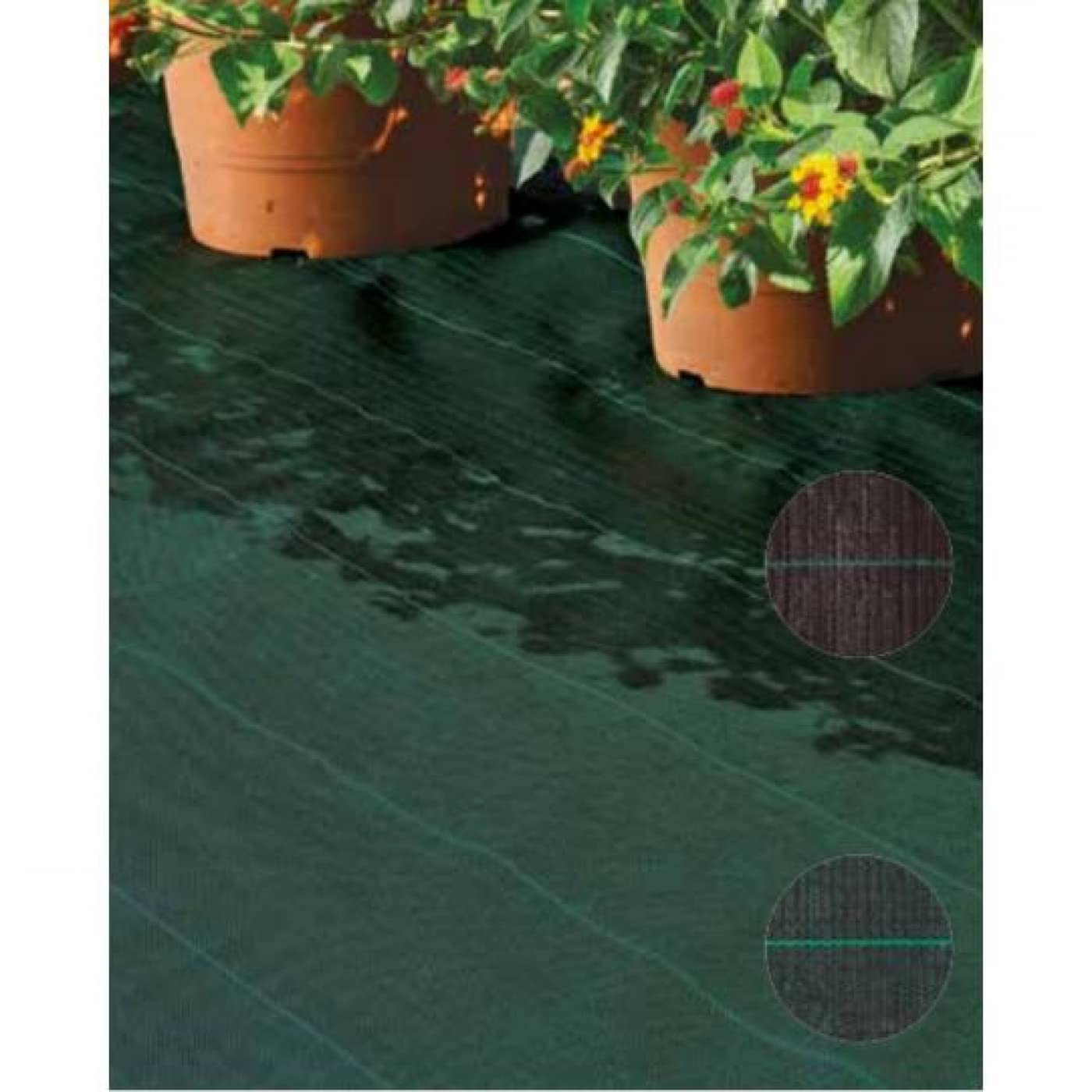 Mugar- Malla Antihierbas de 110 gr/M2 por Rollos y metreado Premium (Rollo 2X50)