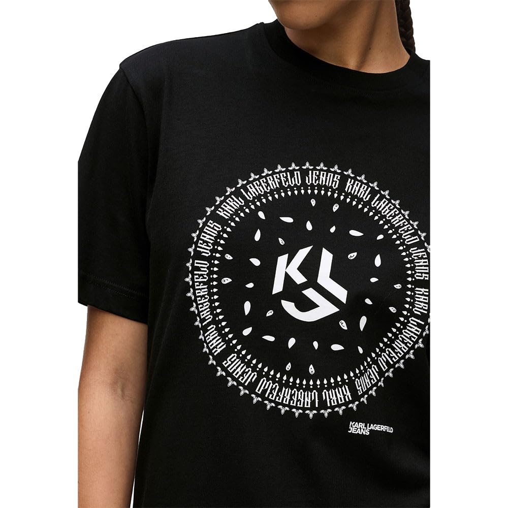 Karl Lagerfeld Jeans Damen Regular Bandana T-Shirt