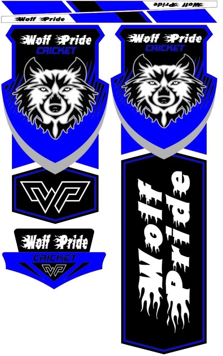 WOLF PRIDE Classic Blue Cricket Bat Sticker (Orange) (B0C1H3GL9H) Amazon Price History, Amazon Price Tracker