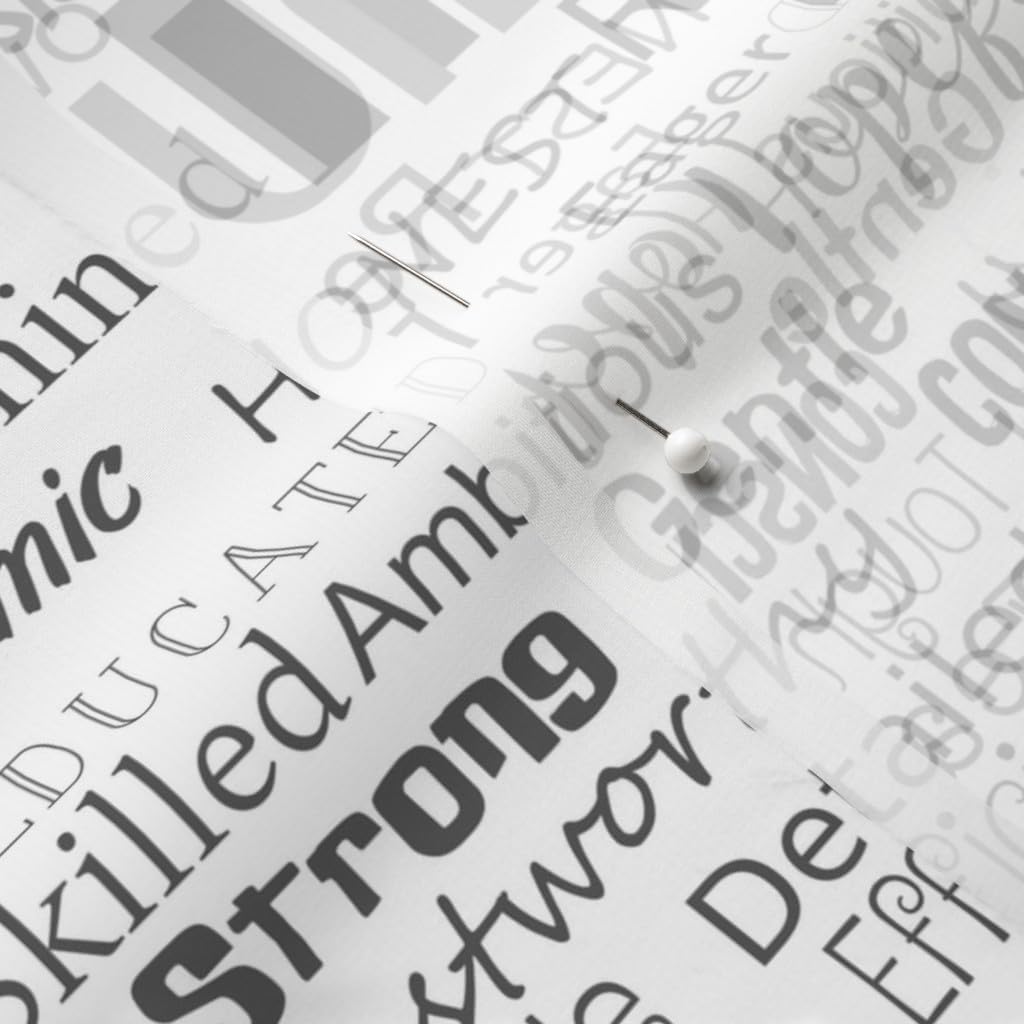 Spoonflower Fabric - Nurse Words Graduation Registered Nursing Student Cardiac Printed on Chiffon Fabric by The Yard - Sewing Fashion Apparel Dresses Home Decor