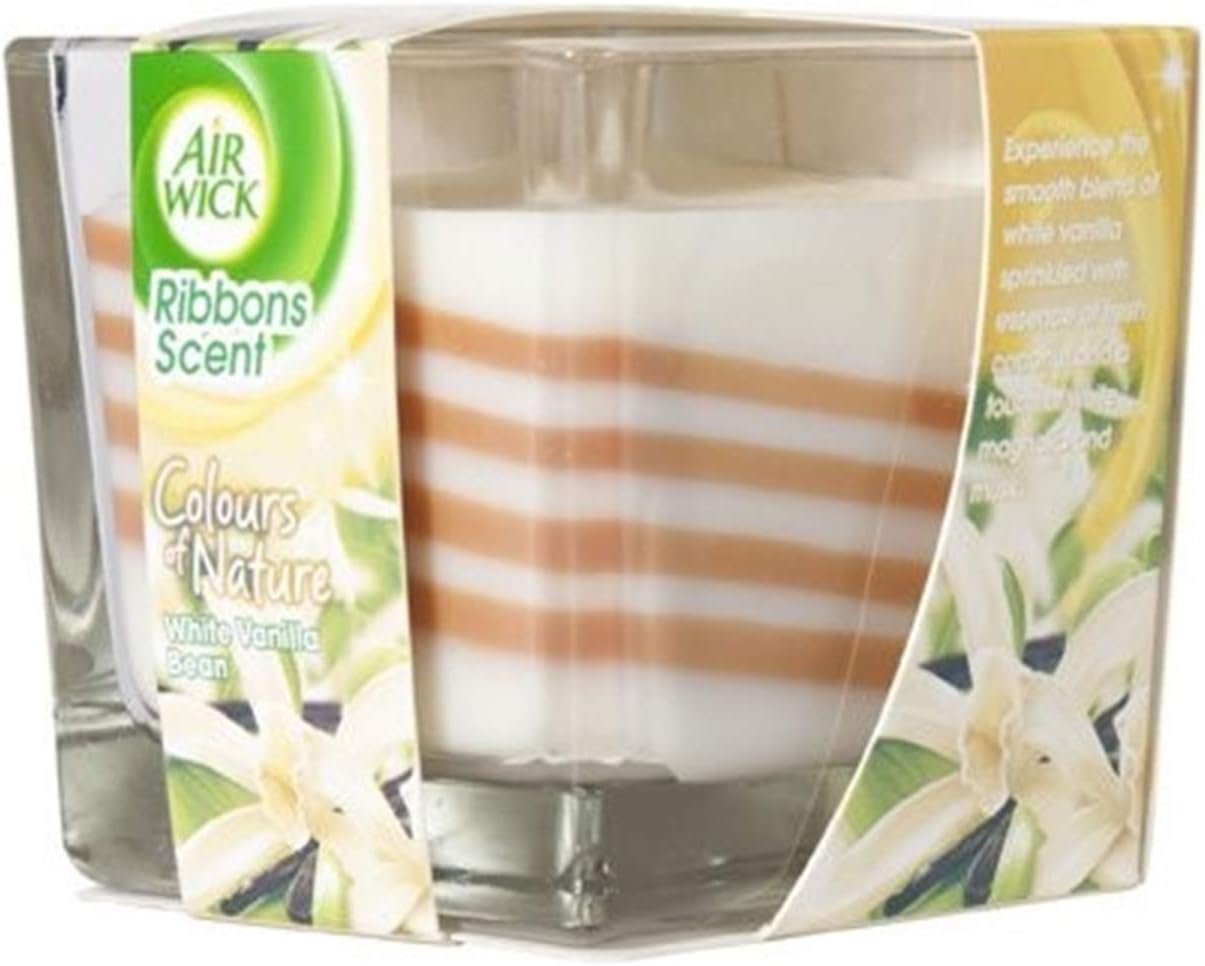 Air Wick Ribbons Scent Candle Touch of Luxury Vanilla