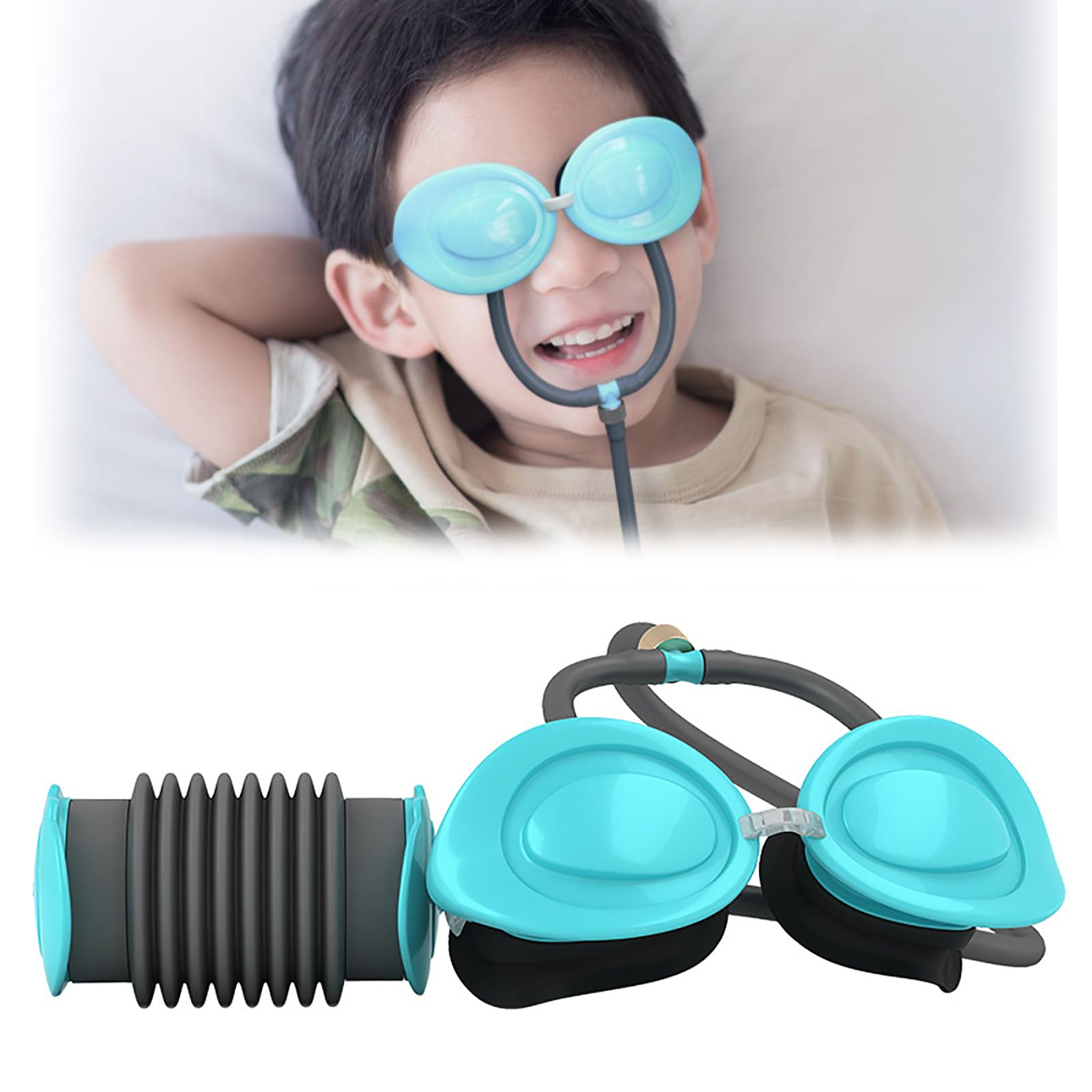 KEULEN Manual Eye Massager Childrens Myopia and Amblyopia Vision Training Device Adjustable Strength Soothes Ciliary Muscles Through Suction