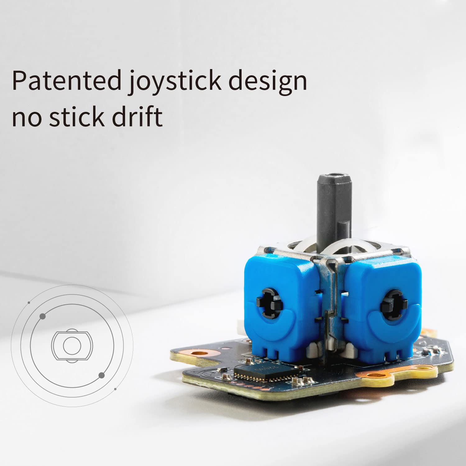 Modulo joystick elettromagnetico per Steam Deck, modulo joystick di ricambio sinistro/destro, kit di riparazione per Steam Deck (confezione da 2)