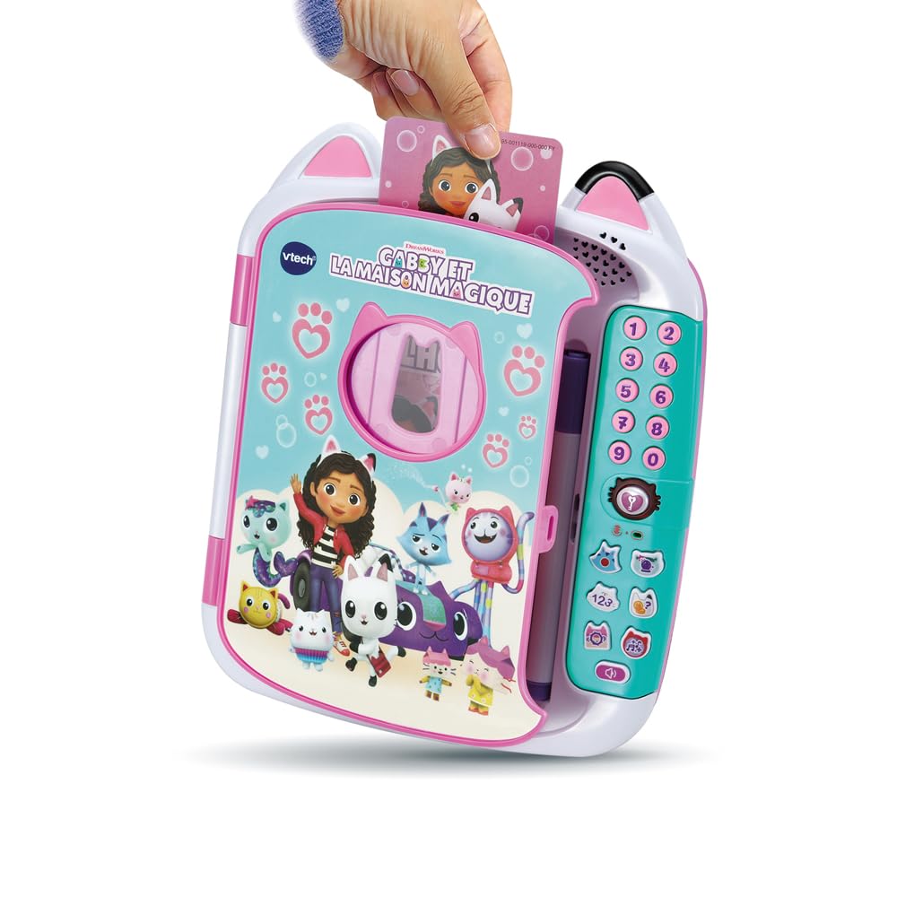 VTech - KidiSecrets Mon Journal Intime Gabby et La Maison Magique - Journal Intime Électronique avec Code Secret, Carnet, Feutre et 6 Jeux Gabby Chat - Cadeau Enfant Dès 5 Ans - Contenu en Français