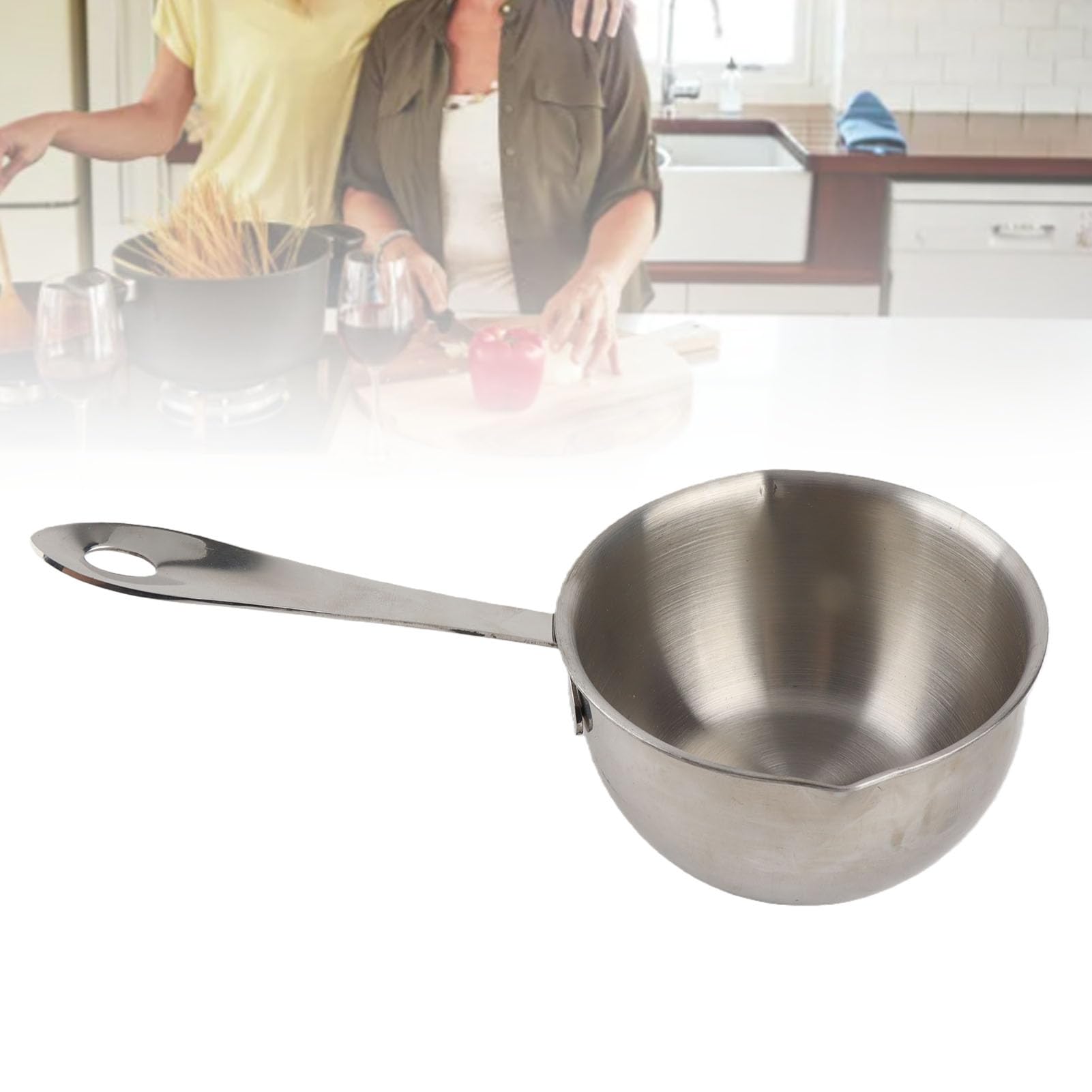Olla Calentadora de Mantequilla, Olla Calentadora de Leche, Olla Calentadora Inferior Plana de Inducción, Olla Calentadora de café, Olla Calentadora de Chocolate para Calentar (300ML)