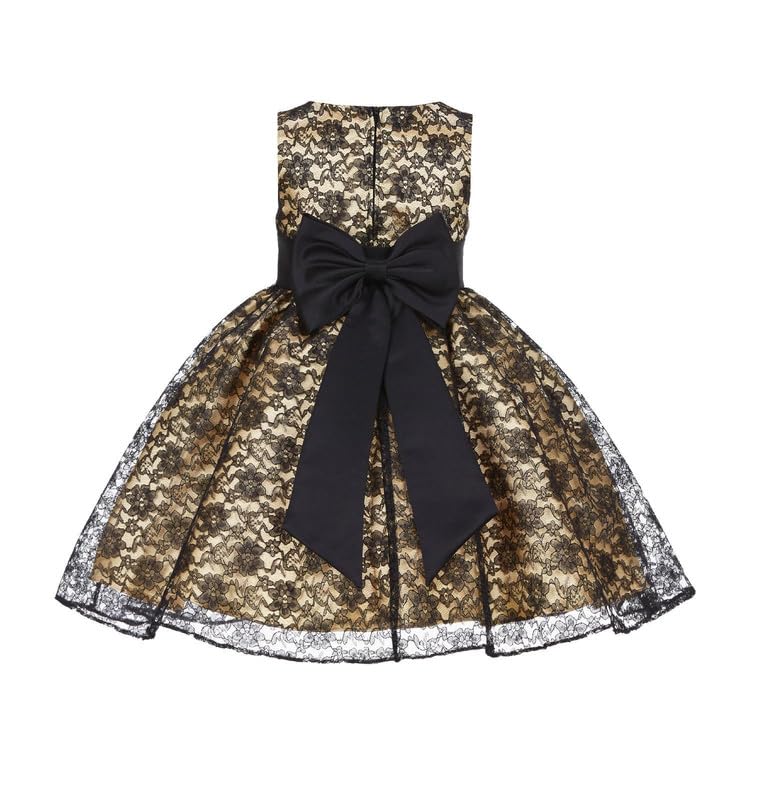 Baby Girl's Poly Satin Flower Net Summer Knee Length Frock Kids