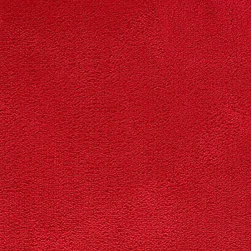 Image of Welspun Premium Bath Mats Small for Hall, Bedroom & Living Room | Solid Design | Anti Skid | High Durability | Stain Resistant | Machine Tufted | (2 x 2 ft Fts, Red)