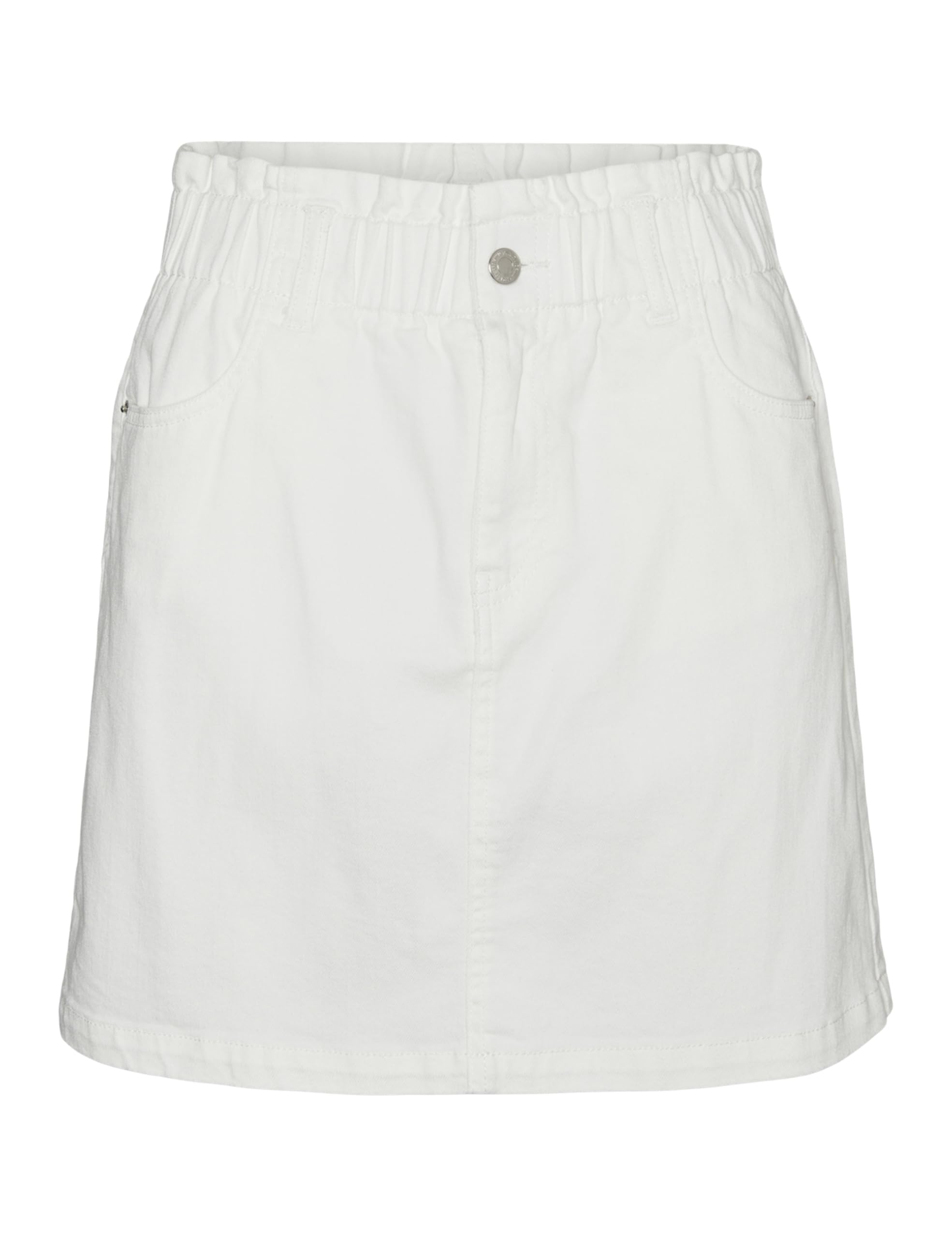 VERO Moda VMWILD ALMA MR Paperbag COL Skirt, Snow White, XS
