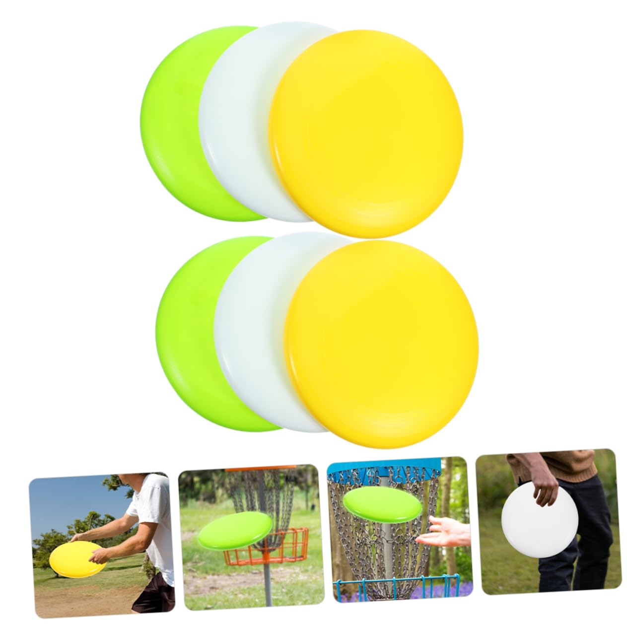 6 Stück Softball Wurfscheiben aus Robustem Kunststoff Wiederverwendbare Trainingsgeräte für Wurfkontrolle und Pitch Übungen Leuchtende Farben Outdoor Sport für Anfänger