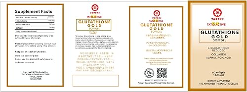 Miniatura 8 de Cápsulas de glutatión dorado con colágeno, vitamina C y antioxidantes, suplemento avanzado para una piel radiante y de aspecto juvenil, apoya la