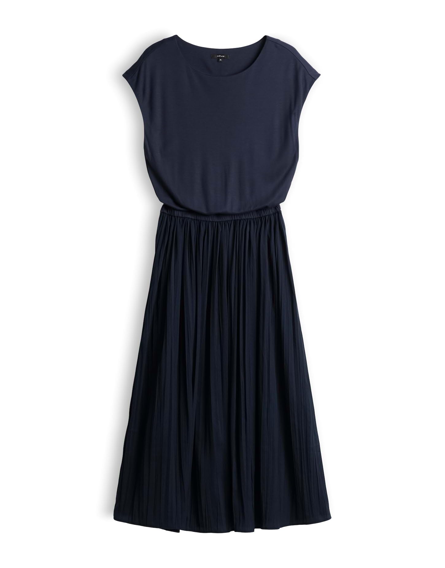 OPUS Damen Midikleid | Plissiertes Midikleid mit Jerseytop