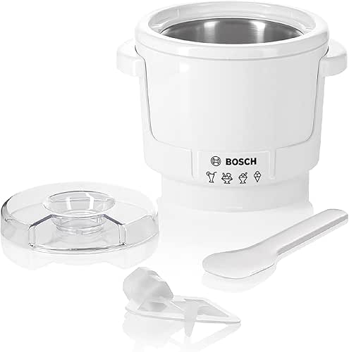 BOSCH MUZ5EB2 Ice Cream Attachment, 0.5 liters, White