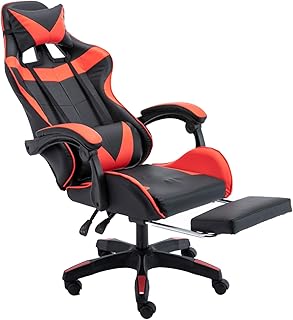 FACAI Silla De Juego Silla De Carreras Asiento De Juego Internet Competitivo Oficina Ordenador Silla Anclaje Reclinable para El Hogar,B