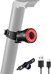 ROCKBROS Bike Tail Light Smart Brake Light Bicycle Taillights Bicycle Rear Tail Light USB Charging IP65 Waterproof led Bicycle Lights