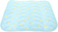 JEWEDECO Pet Cooling Mat 50x40cm Blue Fruit Print - Breathable Summer Cooling Bed Pad for Dogs Cats Indoor Nest