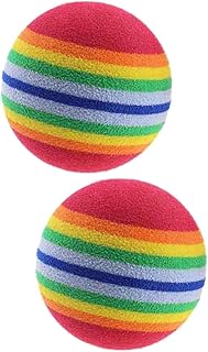 Toddmomy Golf Practice Balls 16 Pcs Indoor Playset Foam Golf Balls Mini Toy Practice Foam Training Sponge Aid Practice Ball Ball Sponge Ball Colored Balls Foam Ball Cat Ball Pet