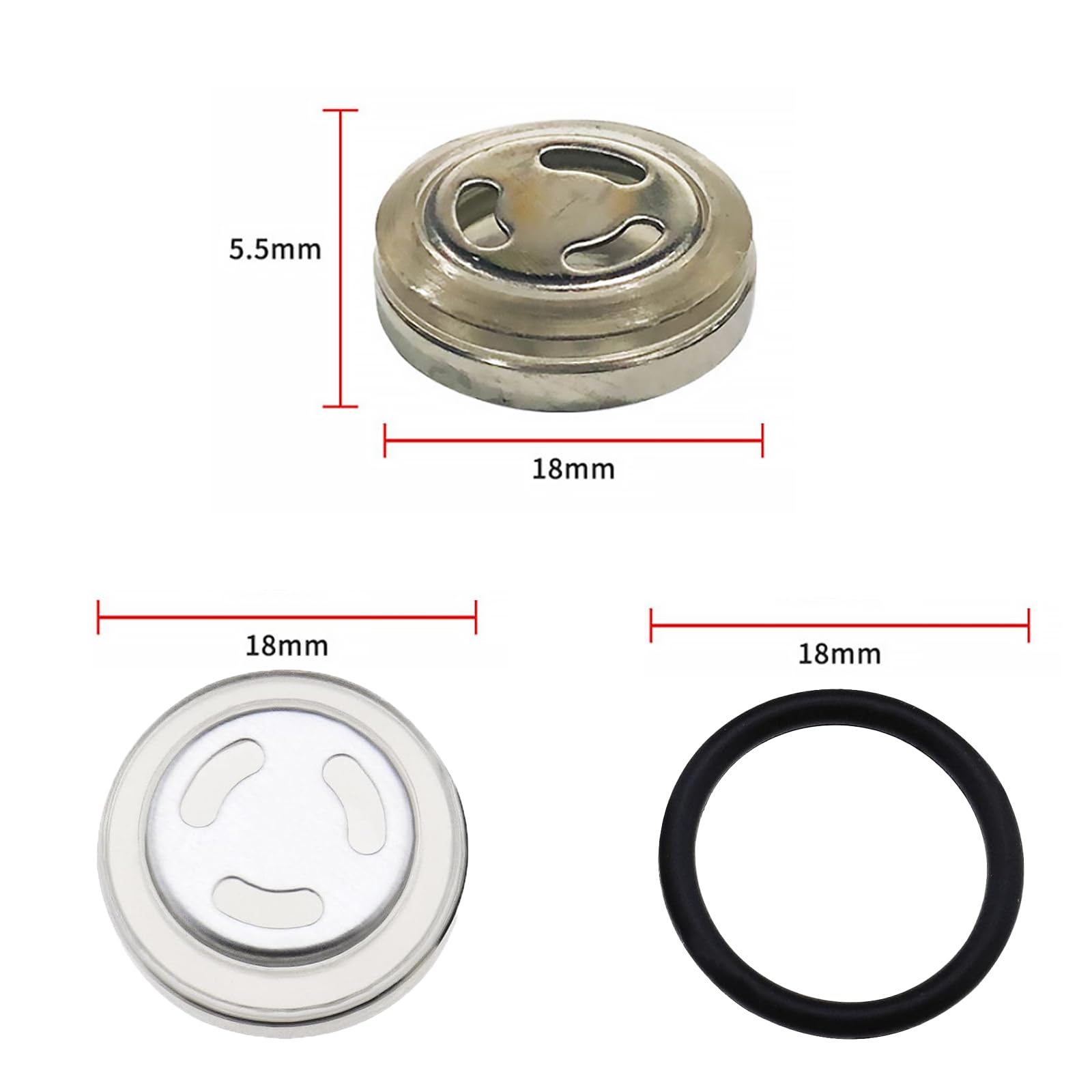 2 zestawy uszczelek do szkła wziernikowego 18 mm, do motocykla, uszczelek i podkładek, do pompy hamulcowej, hamulca, cylindra głównego, zbiornika motocykla (2 sztuki)