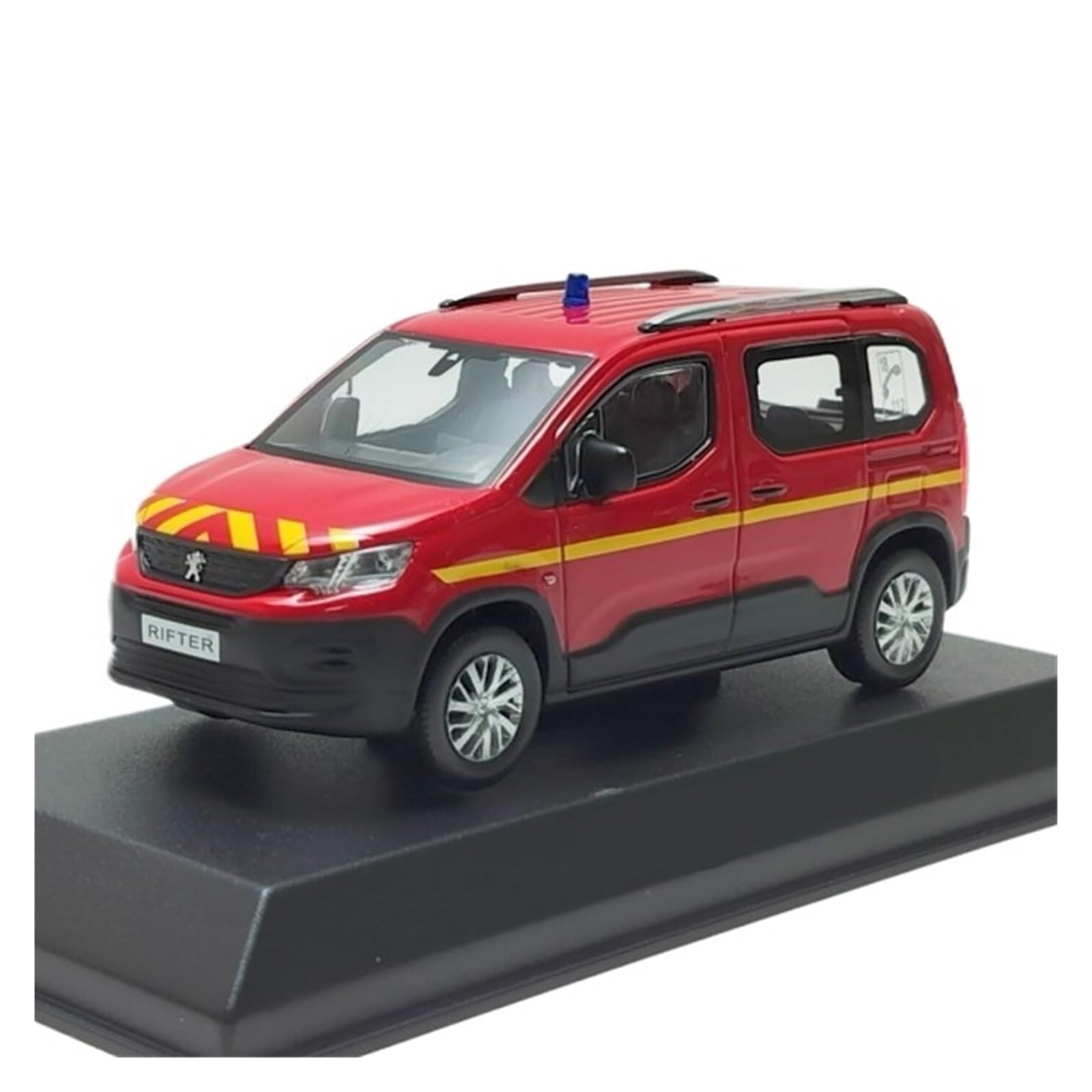 Modello Auto Metallo Scala Replica 1 43 ​​​​per Peugeot Rifter 2019 Modello Di Camion Dei Pompieri In Lega Espositore Da Collezione Souvenir Hobby Veicoli Giochi Set