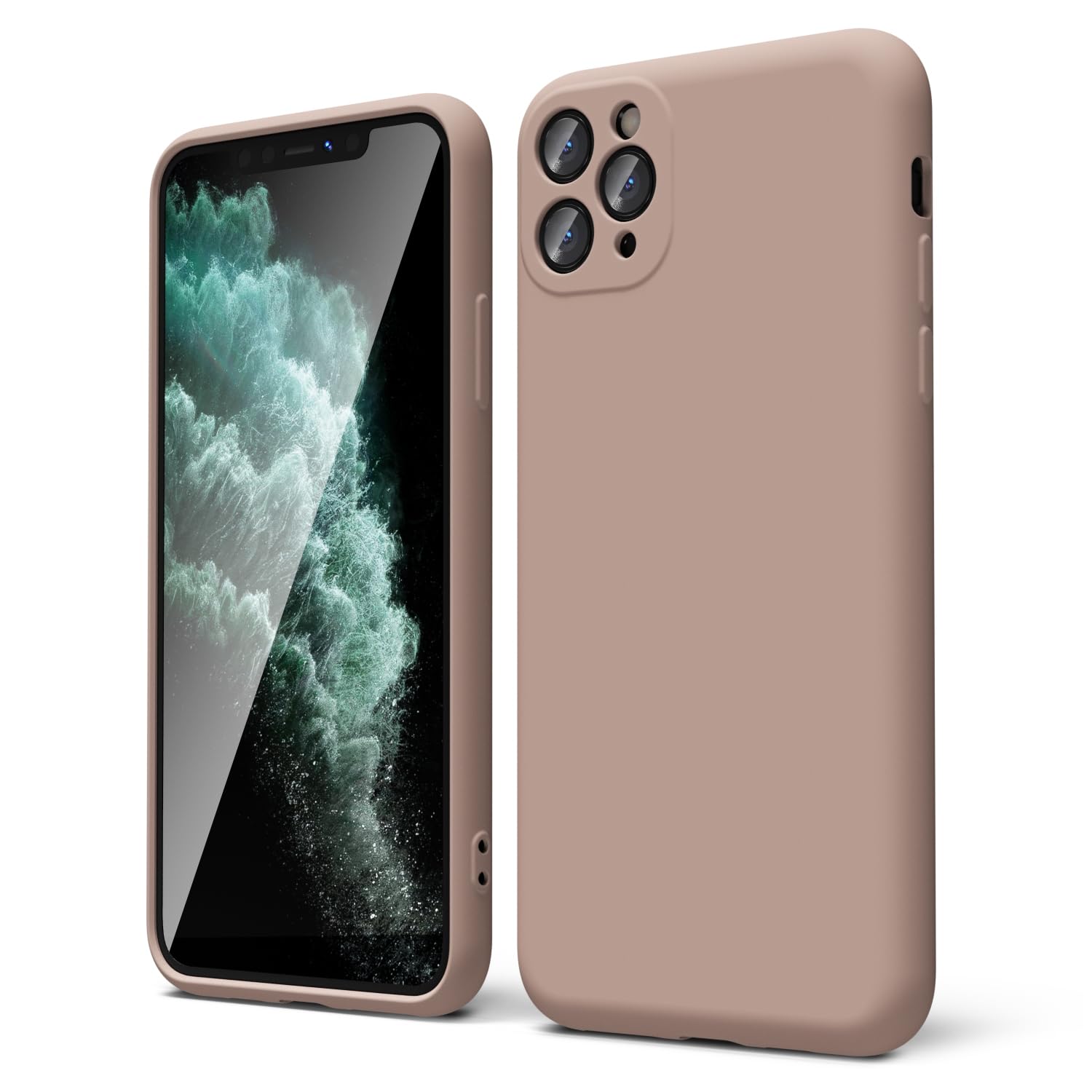 oakxco for iPhone 16 Pro Max Case Liquid Silicone, Soft Rubber Gel Elegant Aesthetic Basic Simple Cover, Cute Thin Slim TPU Matte Solid Color Plain Smooth Case for Women Girl, Light Pink — view 137