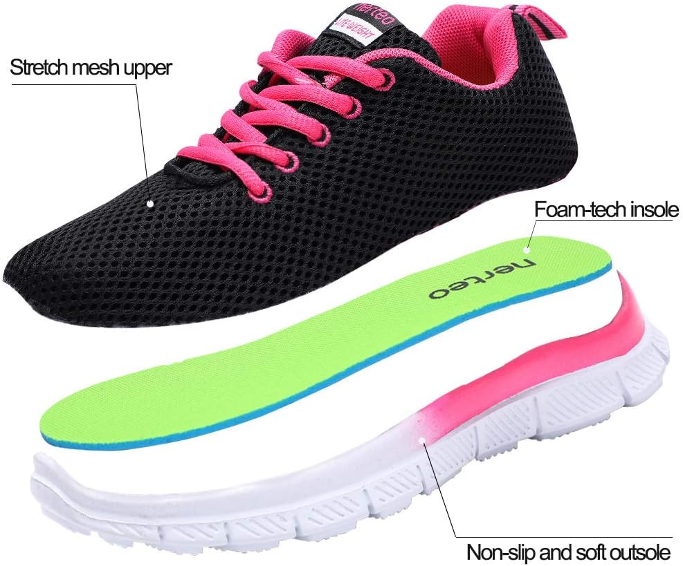 nerteo Kids Sneakers Lightweight Boys/Girls Tennis Running Shoes