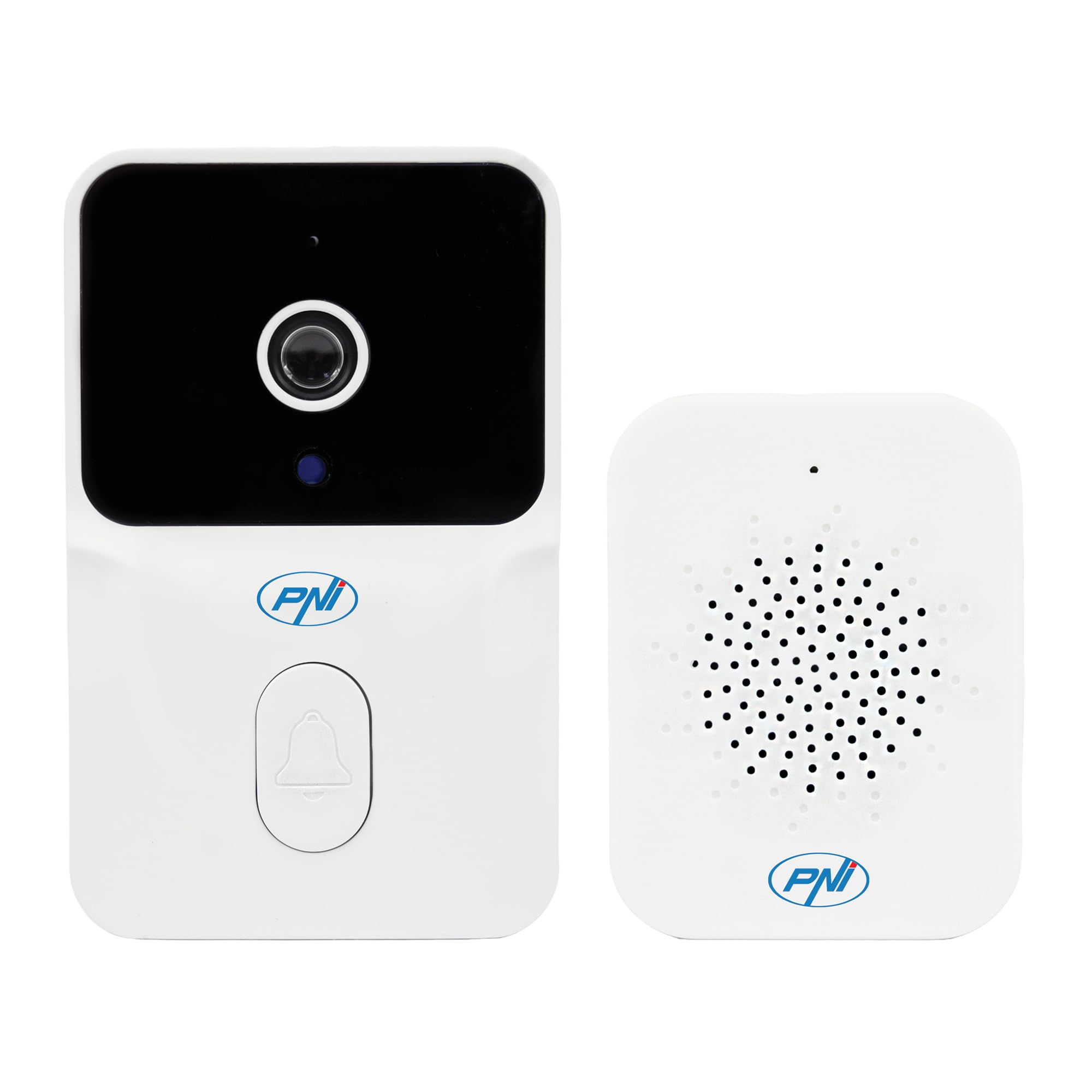 PNI Timbre con Video Safe House IDB12, WiFi, visión Nocturna, IP54, batería incorporada, Control con la aplicación Tuya