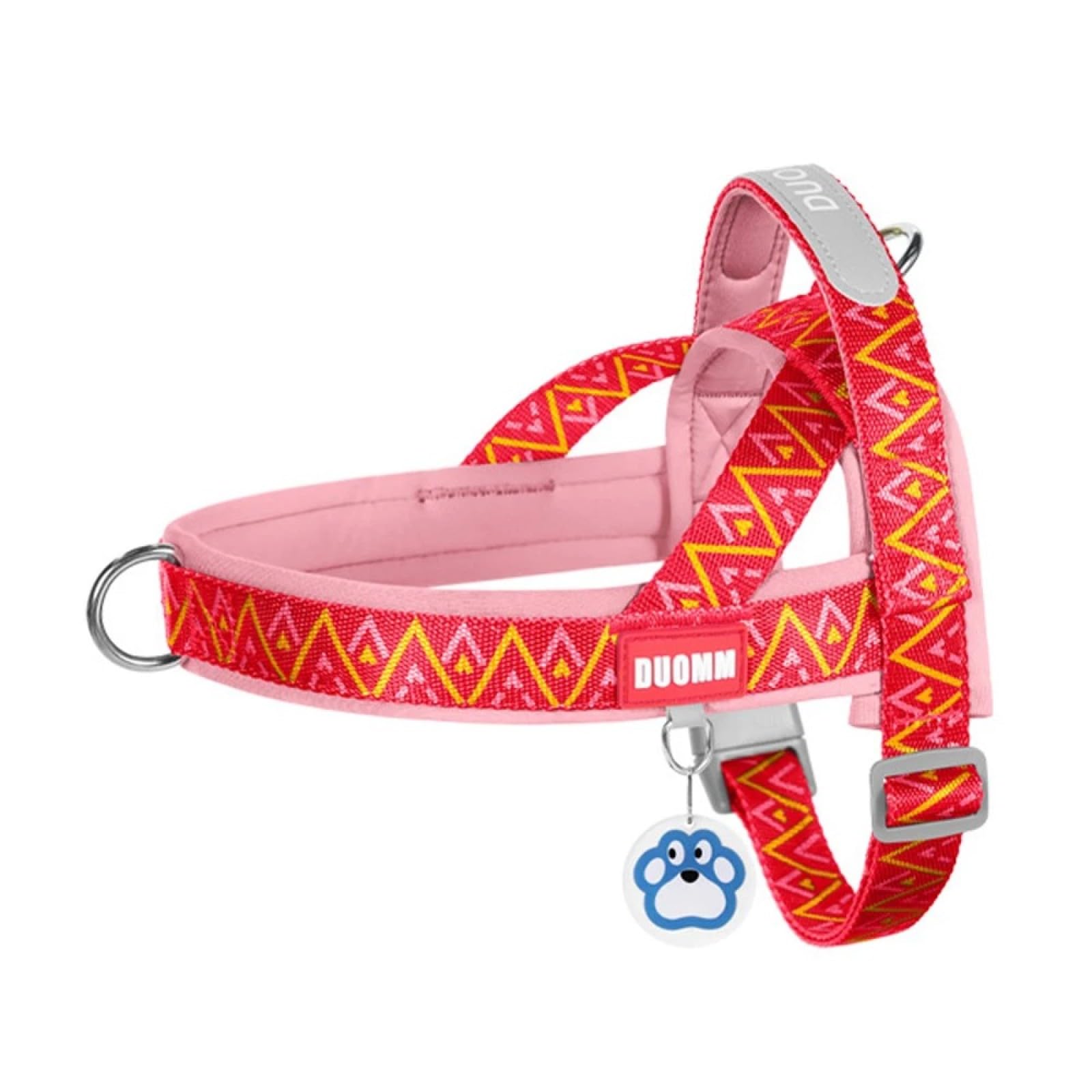 Harnais pour chien XL en nylon imprimé doux et réglable pour Carlin et Shiba
