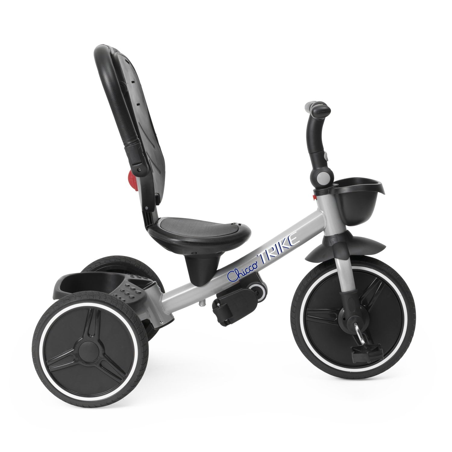 Chicco, 4in1 Trike Triciclo con Estructura de Metal, Ruedas Goma EVA, Cinturón de 4 Puntos, Manillar Telescópico y Capota Desmontable, Cochecito con Asiento Reversible, Cesta, Juguete 6 Meses - 5 Años