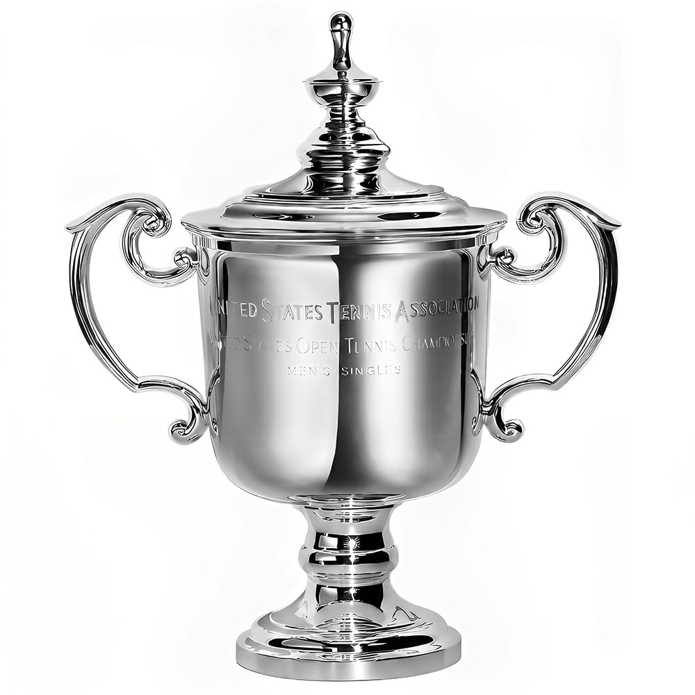 Mini Trofeo De Campeón De Tenis Masculino De US, Altura 16 Cm | Decoración Para Hogar, Oficina O Escritorio, Objeto De Colección Para Entusiastas Del Deporte, Regalo Para Amantes Del Tenis