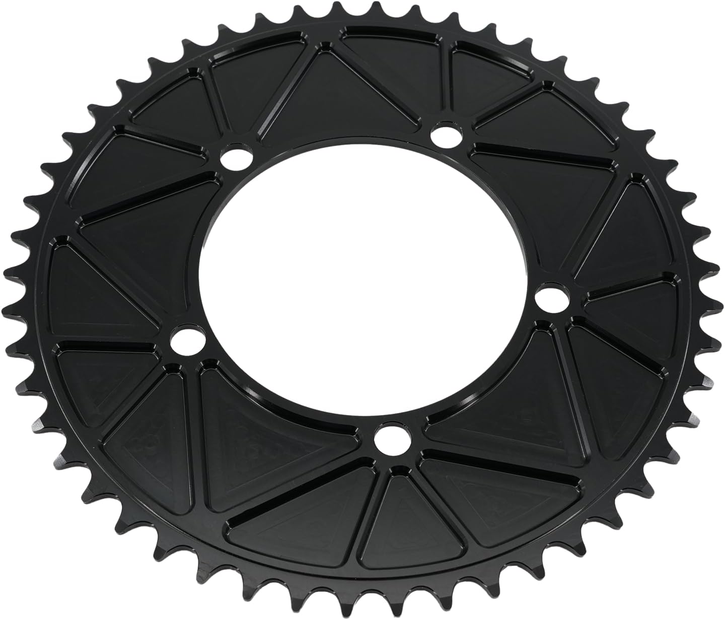 DJC Stone Chainring 110BCD Single Speed Fixed Gear Fixie Track Bike Round 42T 46T 48T 50T 52t 54 57T 58t 59T 60t 110 bcd Chainwheel 1/2 * 1/8 Chain