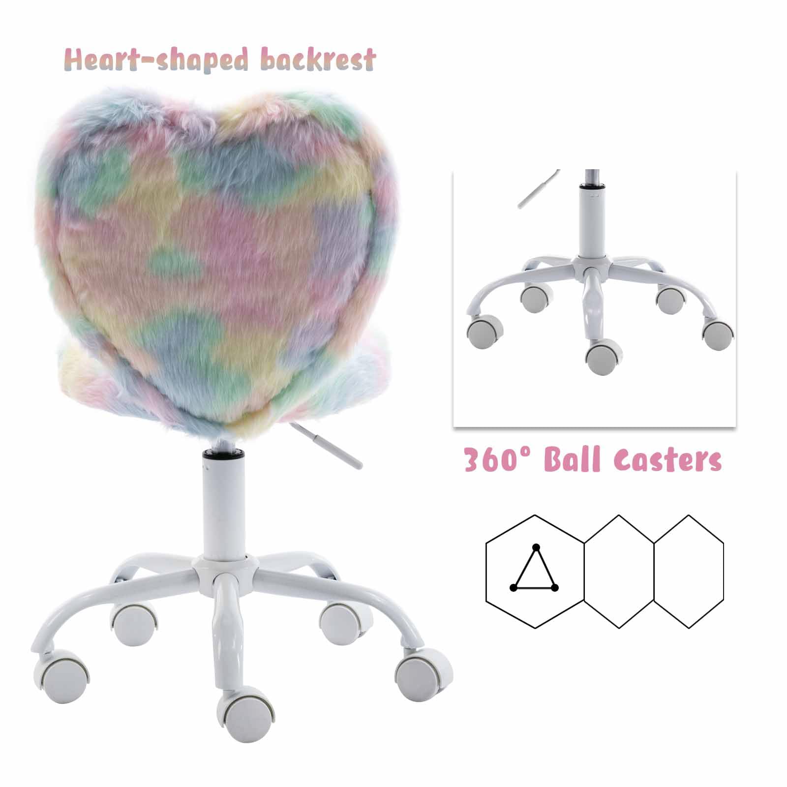 Kids Chairs Chairus Heart-Shaped Kids Desk Chair Adjustable