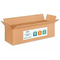 Vista 108 de IDL Packaging Cajas para envío de cartón corrugado cúbicas de 10 pulgadas de largo x 10 pulgadas de ancho x 10 pulgadas de alto (paquete de 5)