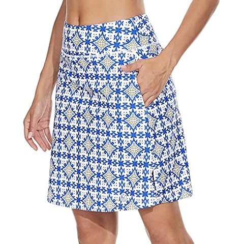 M MOTEEPI Modest Knee Length Skorts with Pockets Cover