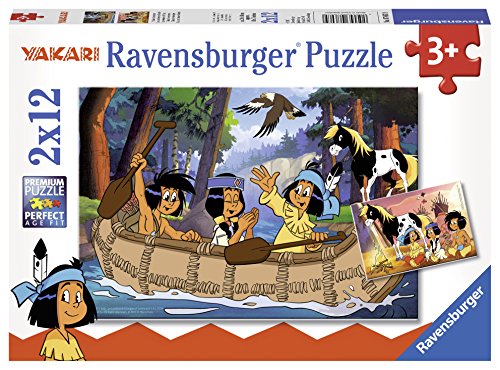 Preisvergleich Produktbild Ravensburger 07607 - Yakaris Abenteuer, 2 x 12 Teile Kinderpuzzle