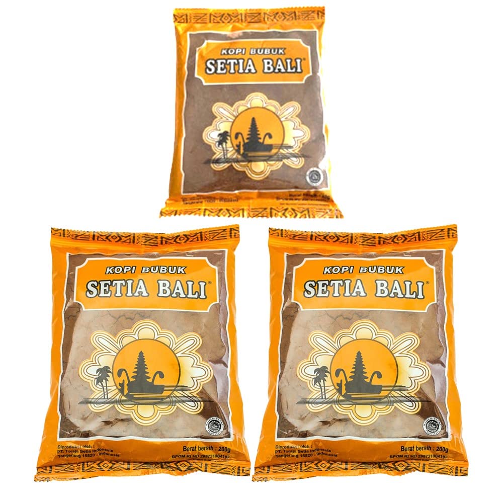 Setia Bali Coffee Plastic Bag Powder Kopi Bubuk Medium Roast 200g x 2 + 40g x 1