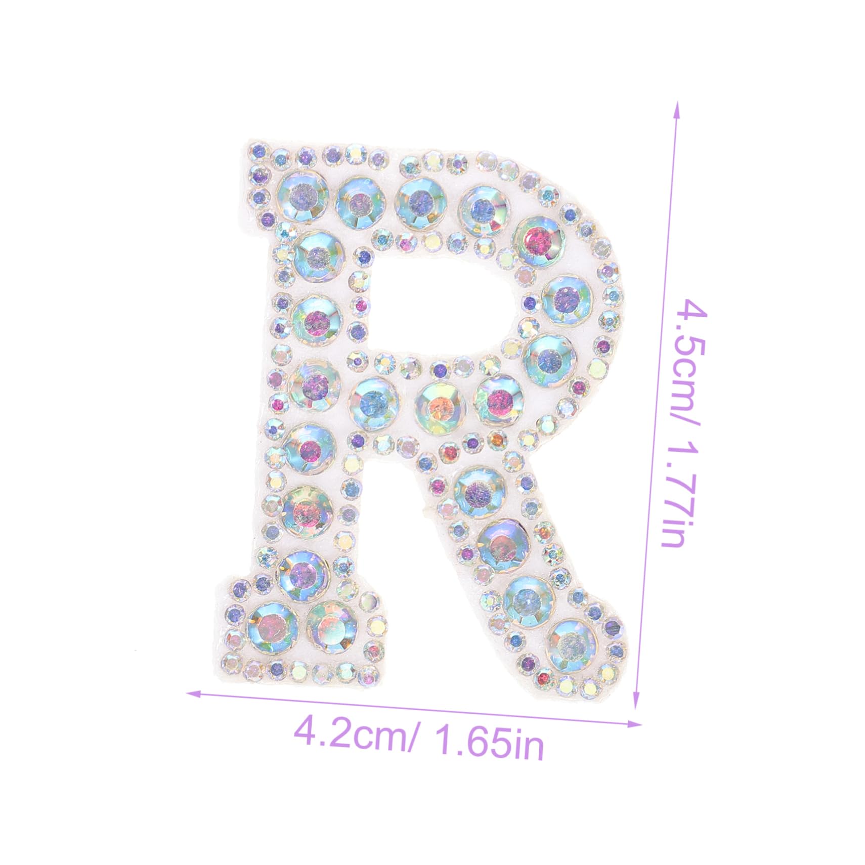 HOMSFOU Toppe Termoadesive Strass Con Alfabeto Per Decorazioni Fai Da Te Su Abbigliamento Borse E Accessori Resistente E Facile Da Applicare